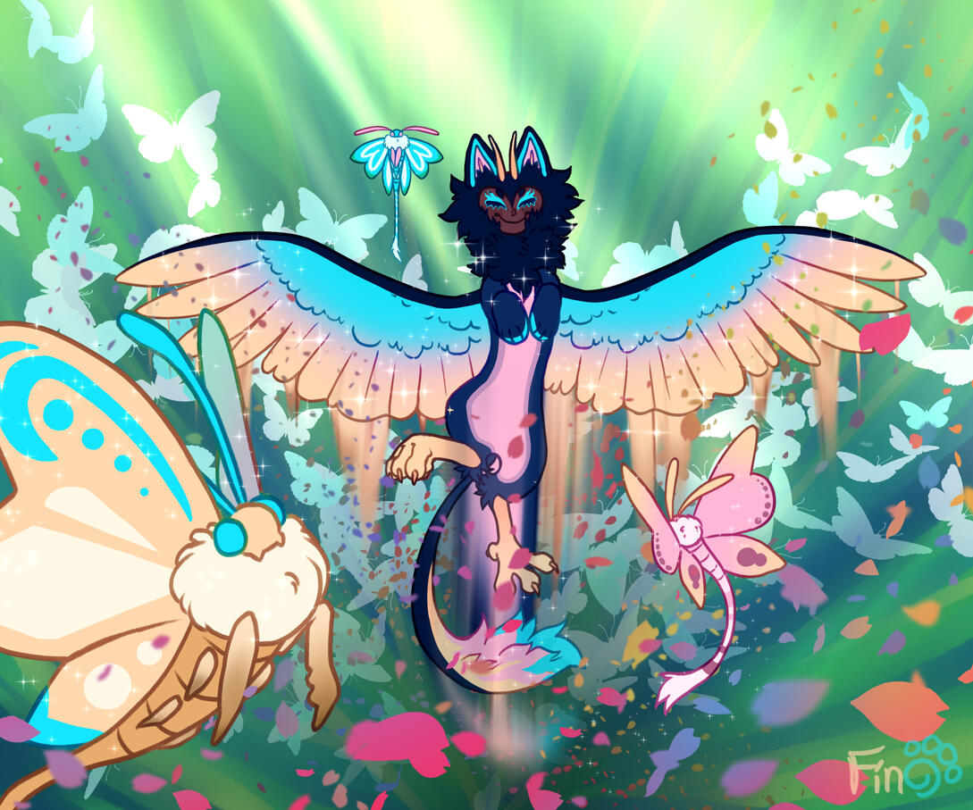 lineless complex scene